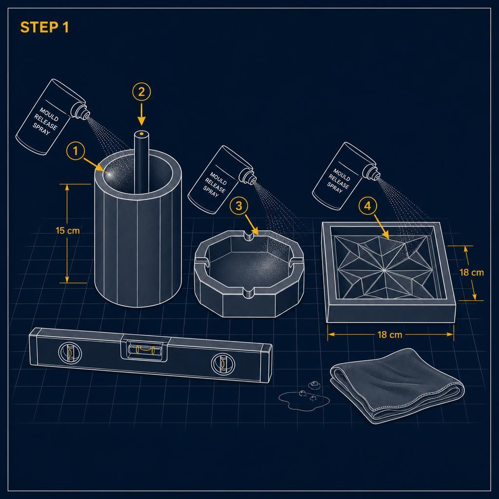 PREPARE THE MOULDS