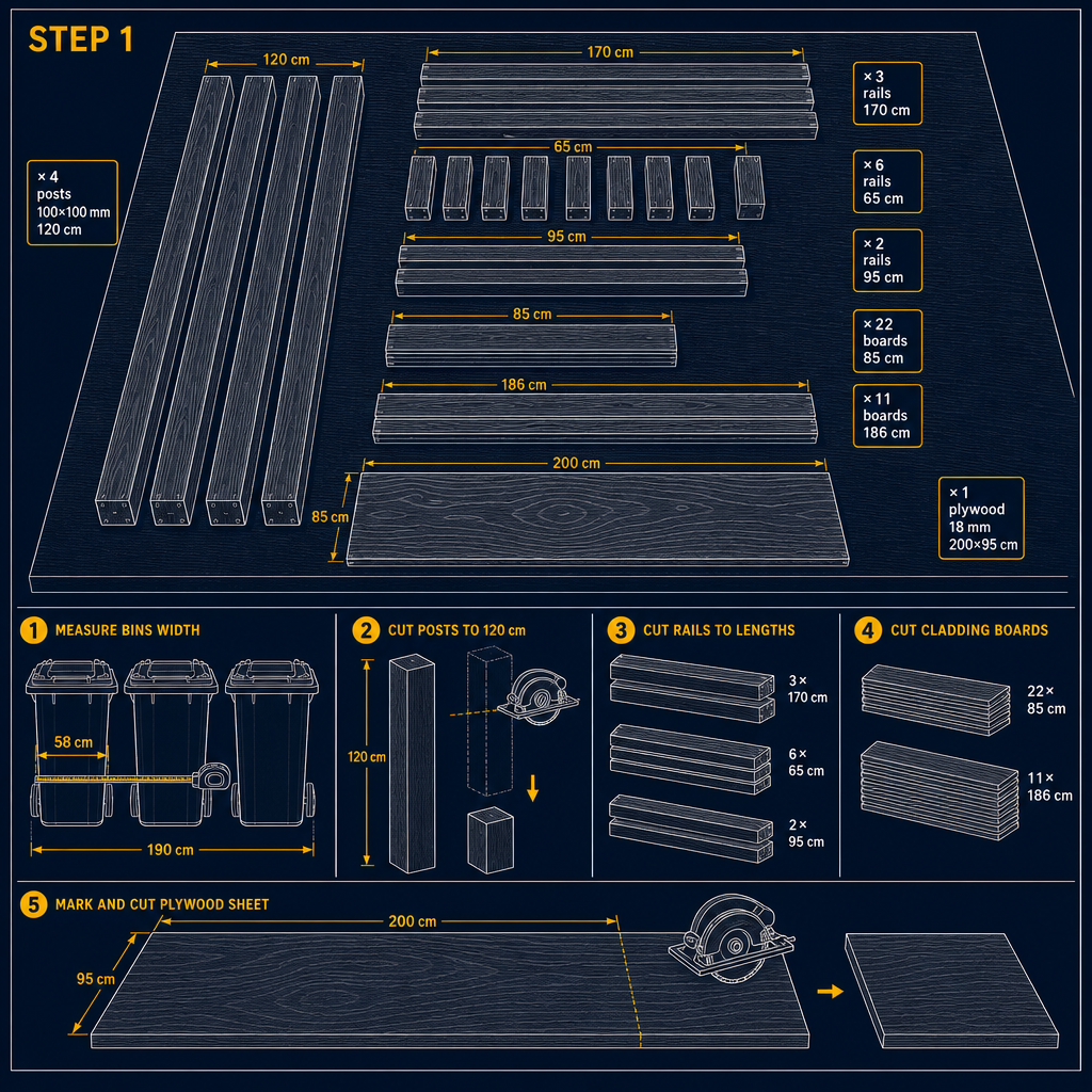 MEASURE AND CUT PARTS