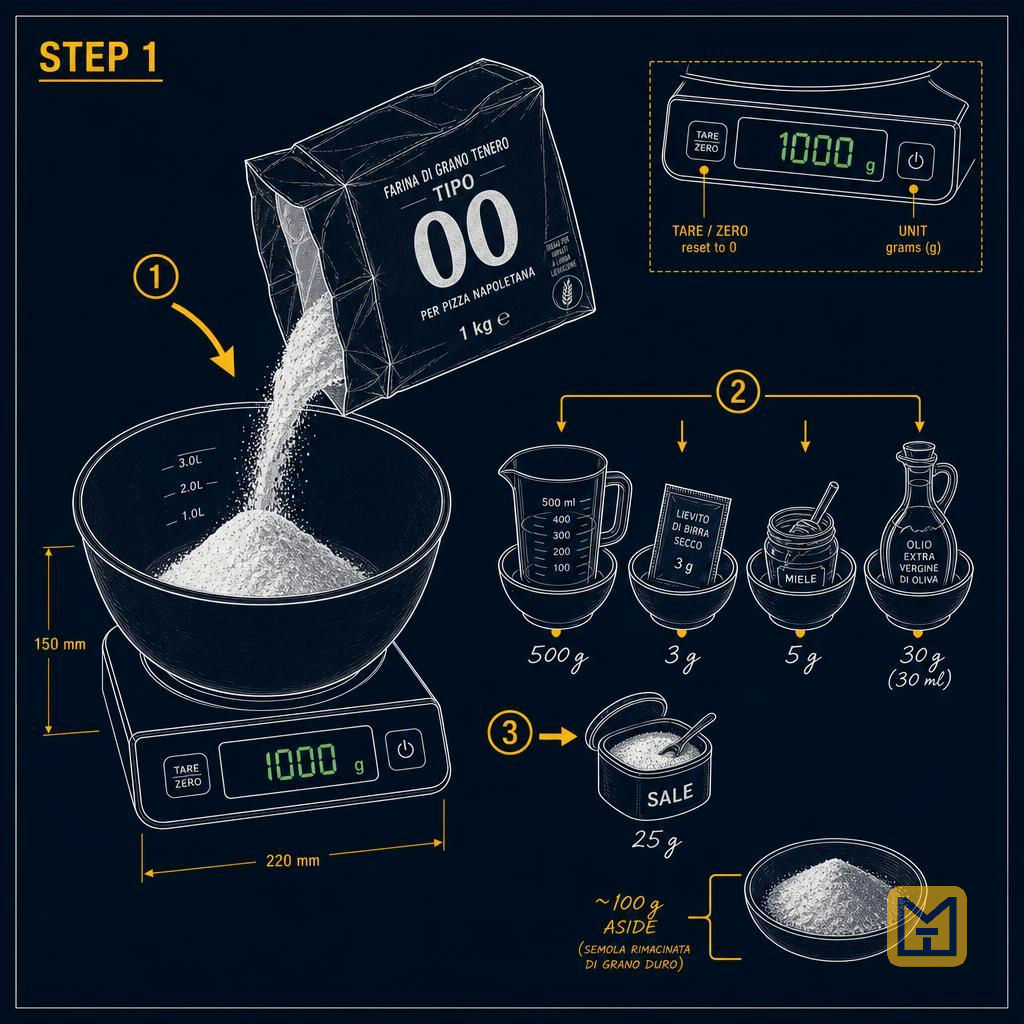 WEIGH ALL INGREDIENTS