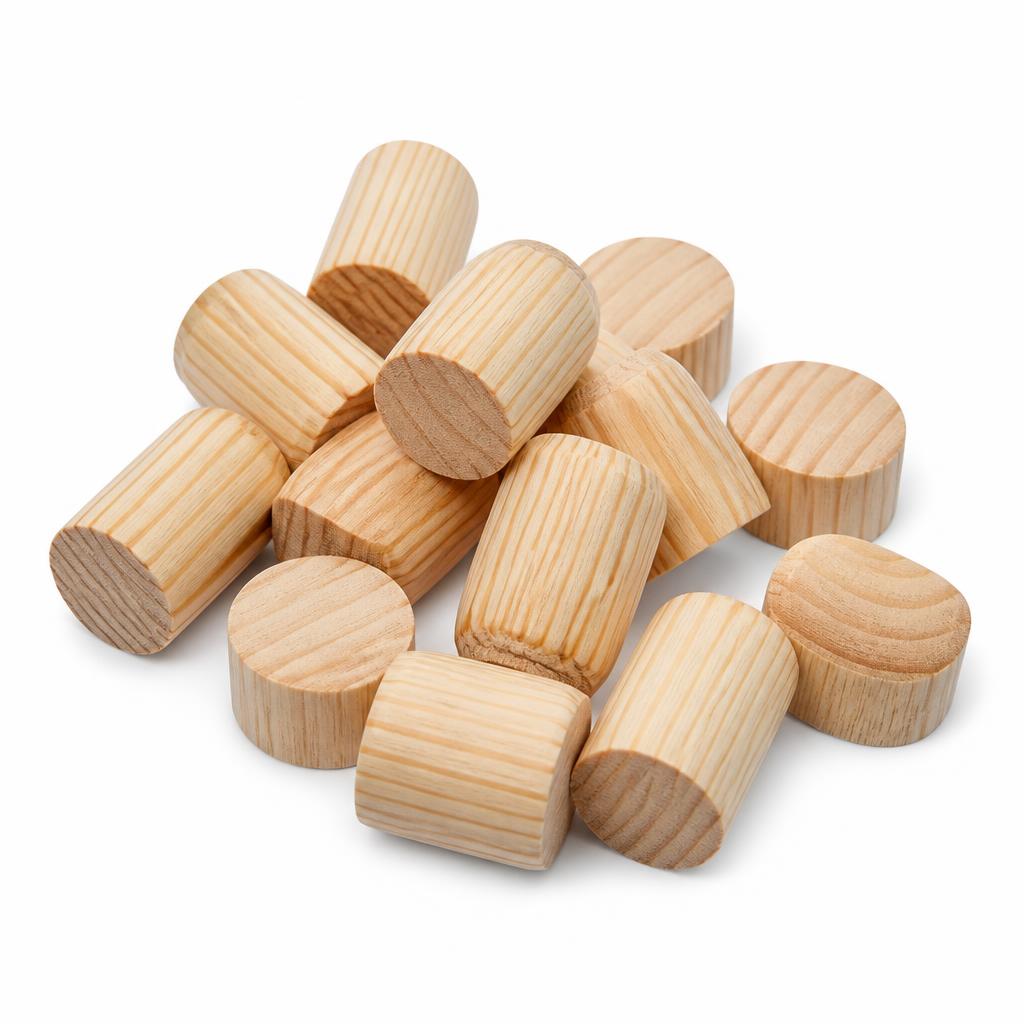 Pine wood plugs 10 mm