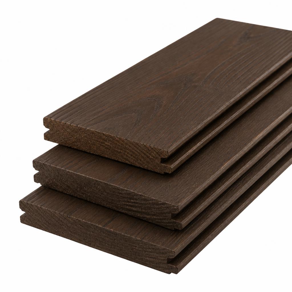 Thermo-treated ash cladding boards
