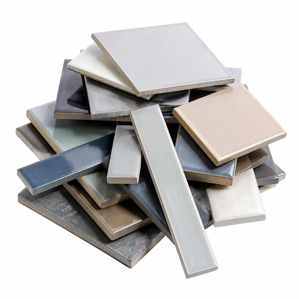 Leftover glazed tiles